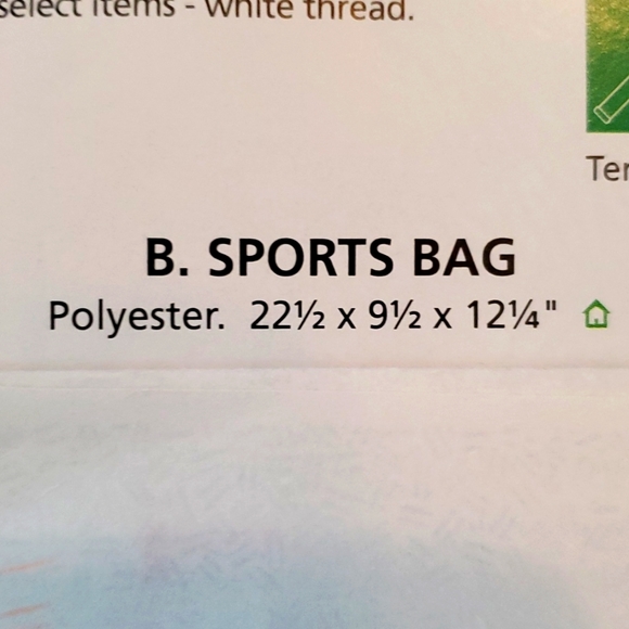 Royal Blue Sports bag, New Celebrating Home line. Should strap included. Handles - Picture 3 of 10